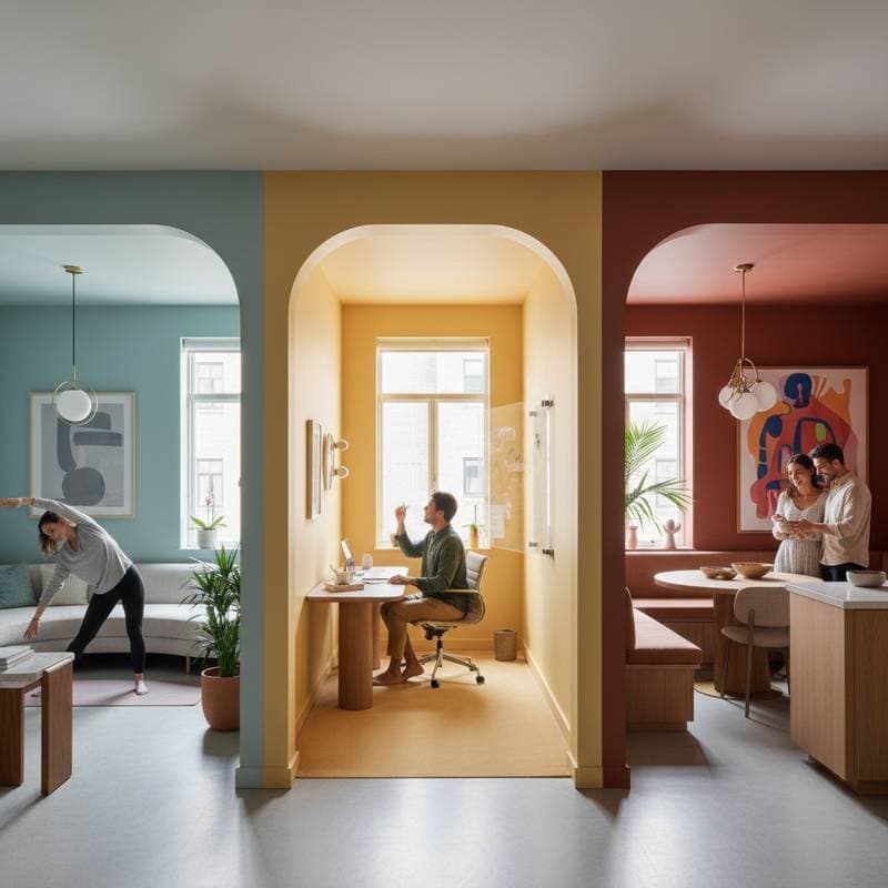 Color Shapes How You Move and Think at Home