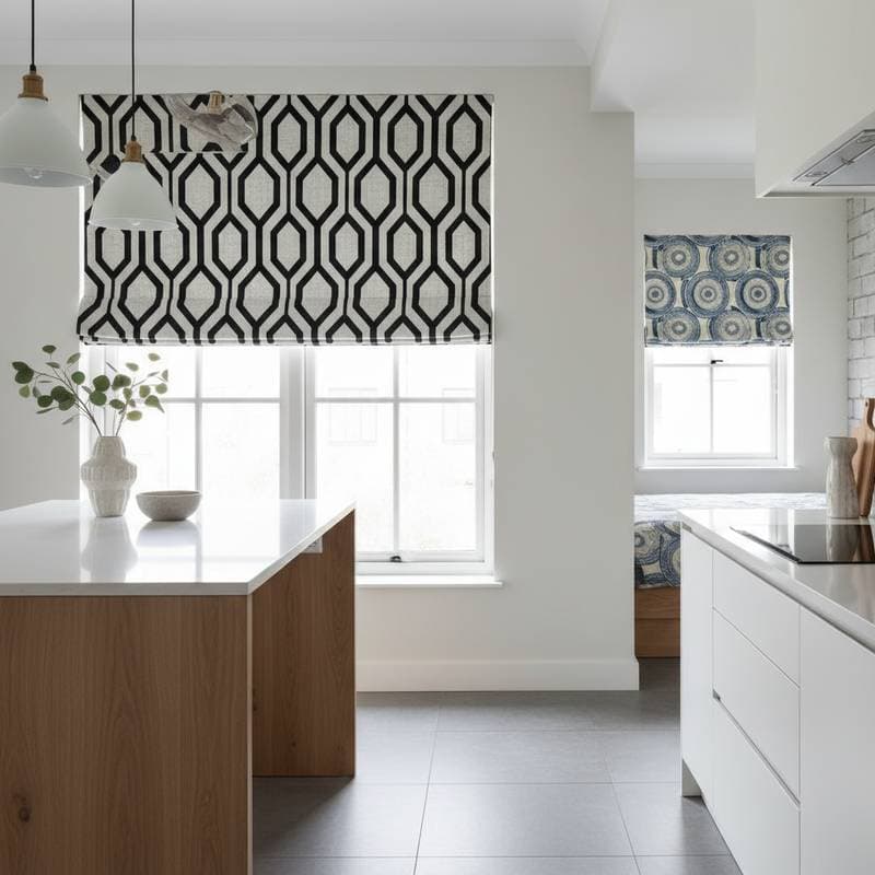 Roman Shades Return With Bold Geometric Patterns
