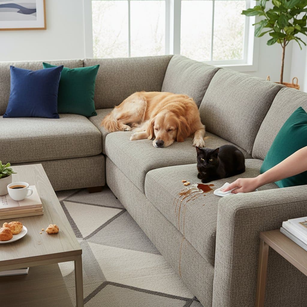 Crypton Fabric Lets Pets and Furniture Coexist