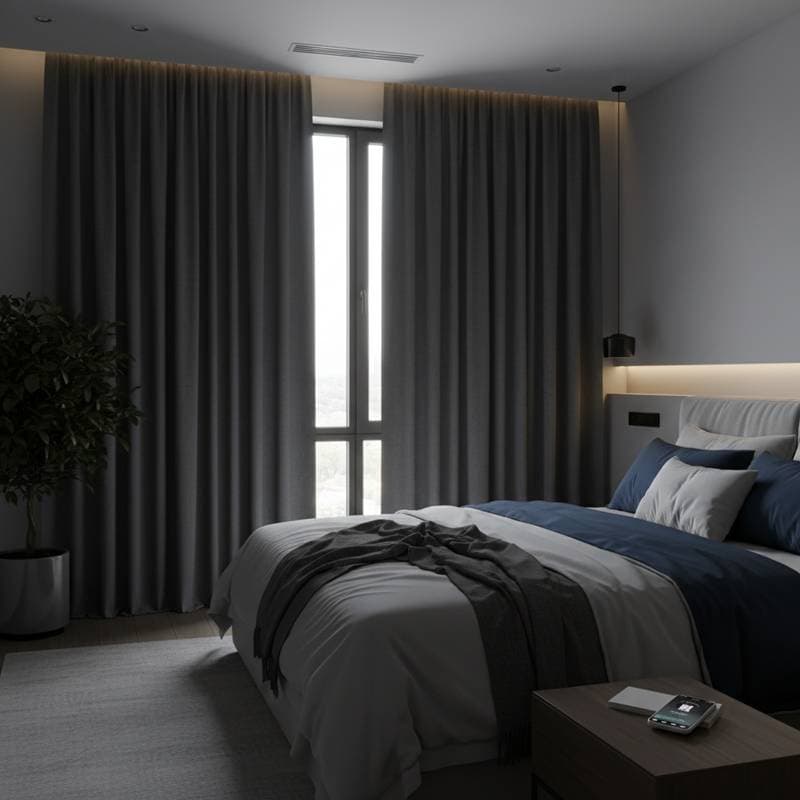 Motorized Blackout Curtains Transform Sleep Quality