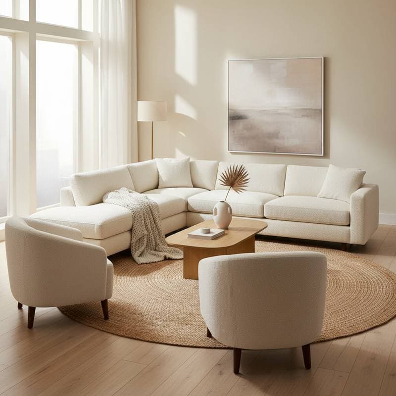 Why Bouclé is Revolutionizing Living Room Design